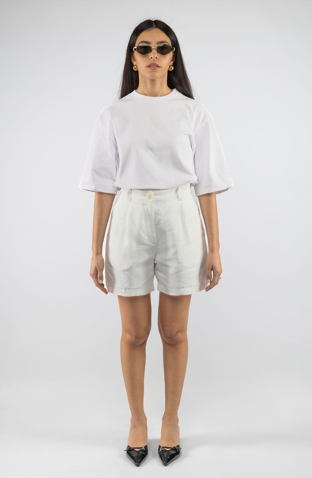 CASABLANCA SHORTS, WHITE