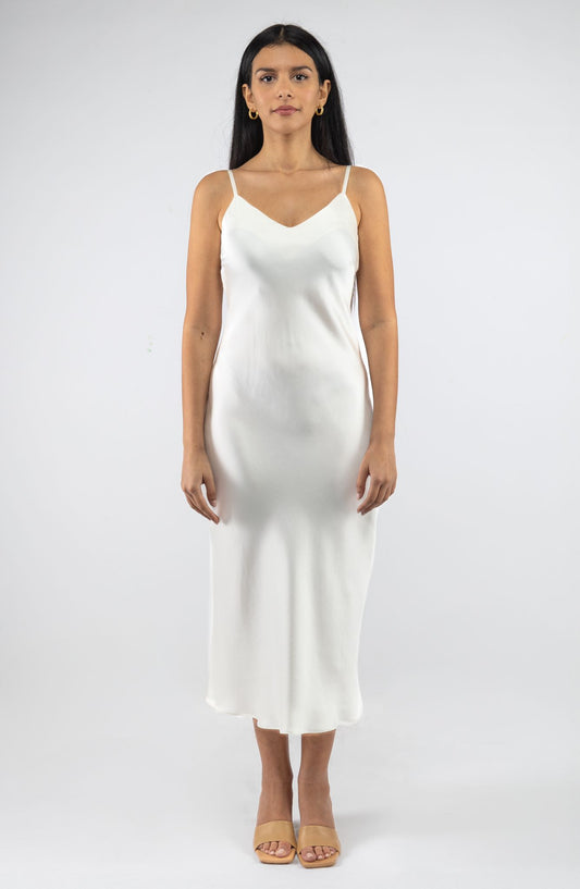 SARA DRESS, OFF-WHITE